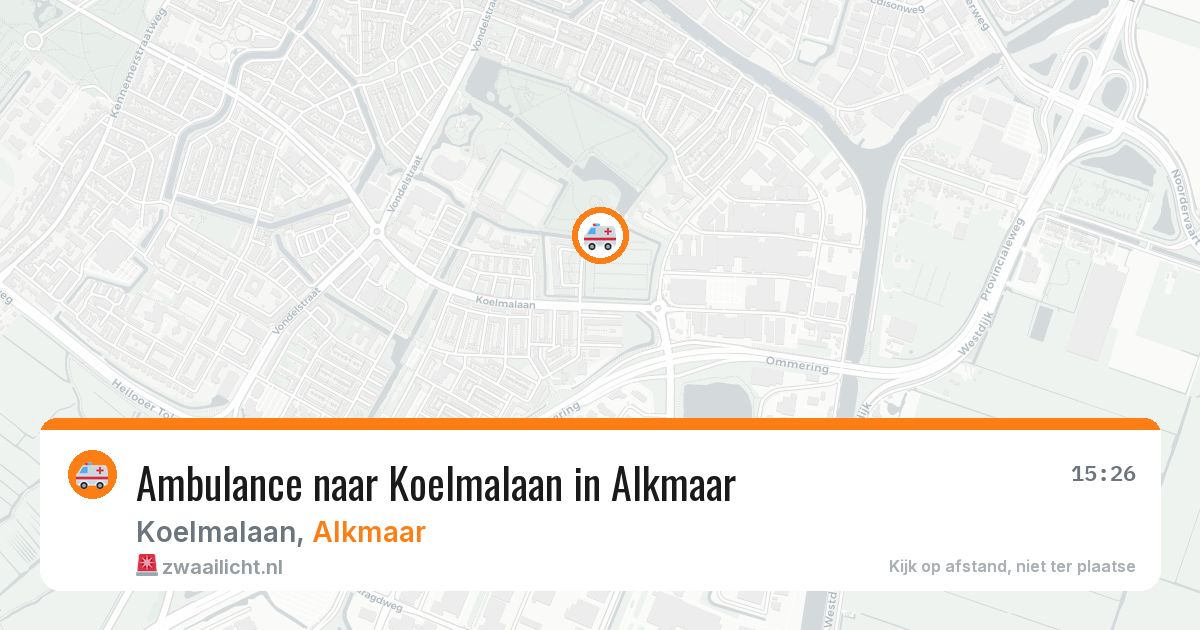 Ambulance naar Koelmalaan in Alkmaar — 21 mei 2026