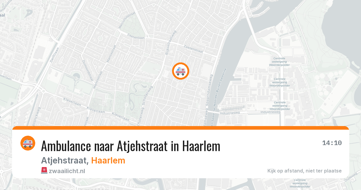 Ambulance naar Atjehstraat in Haarlem — 22 mei 2026