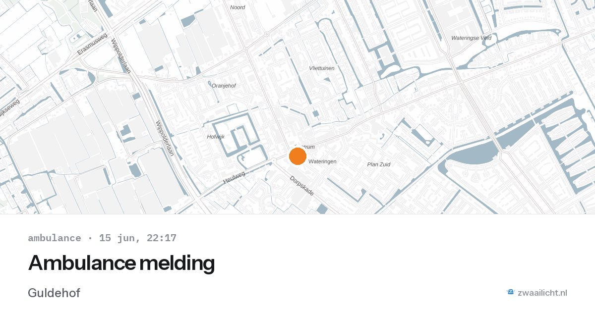 Ambulance melding — 15 jun 2026