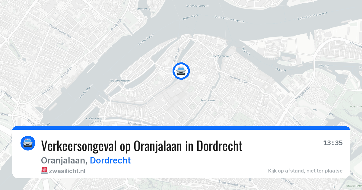 Verkeersongeval op Oranjalaan in Dordrecht — 27 jun 2026