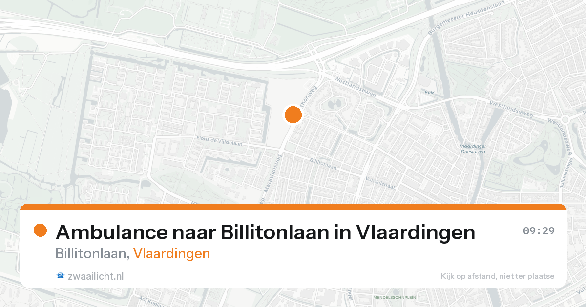 Ambulance naar Billitonlaan in Vlaardingen — 6 jul 2026