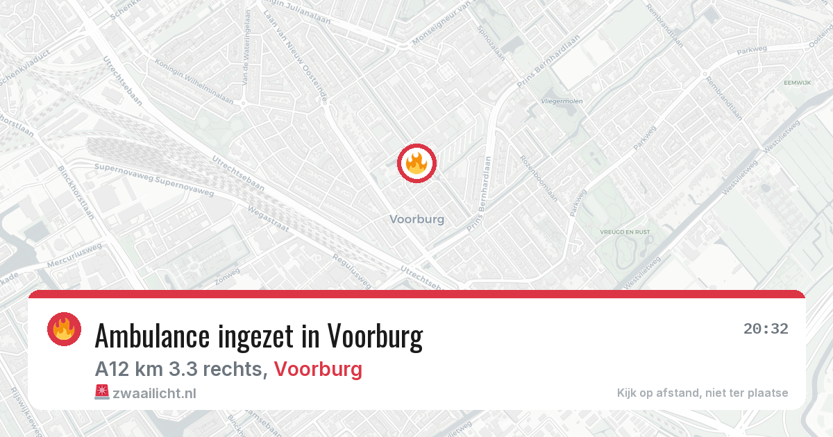 Ambulance ingezet in Voorburg — 19 jun 2026