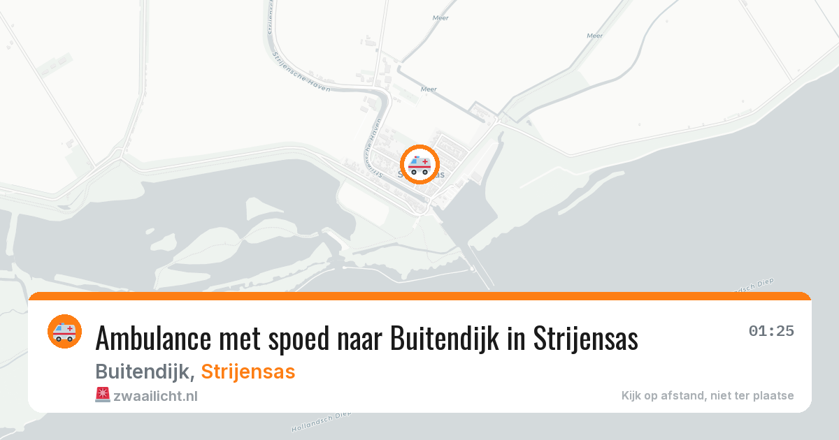 Ambulance met spoed naar Buitendijk in Strijensas — 17 feb 2026