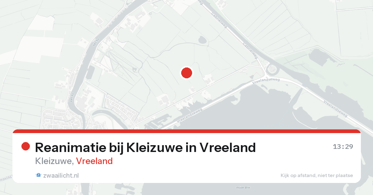 Reanimatie bij Kleizuwe in Vreeland — 16 aug 2026