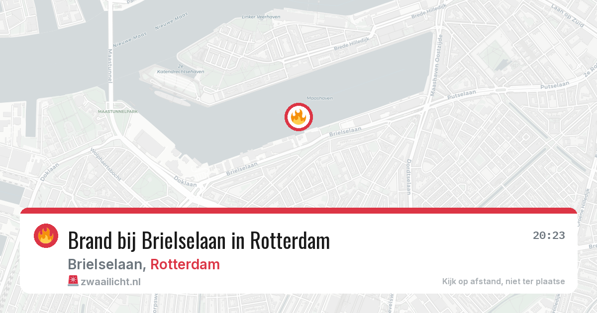 Brand bij Brielselaan in Rotterdam — 5 mrt 2026