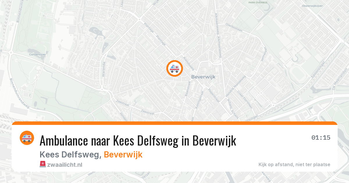 Ambulance naar Kees Delfsweg in Beverwijk — 6 apr 2026
