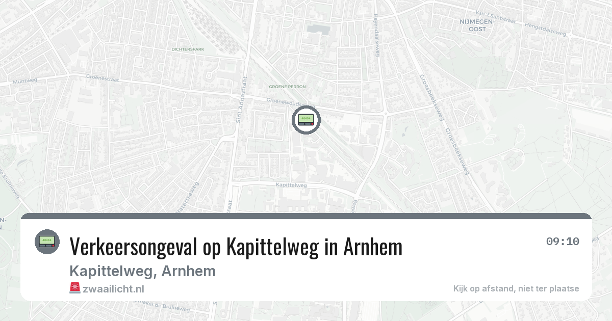 Verkeersongeval op Kapittelweg in Arnhem — 3 mrt 2026
