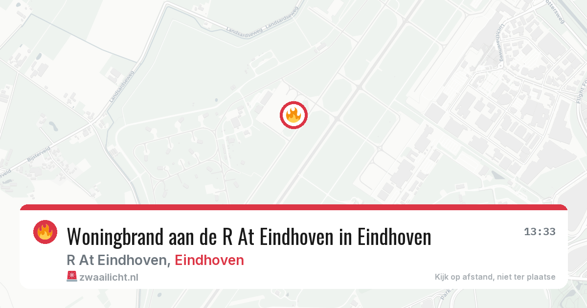 Woningbrand aan de R At Eindhoven in Eindhoven — 5 mrt 2026