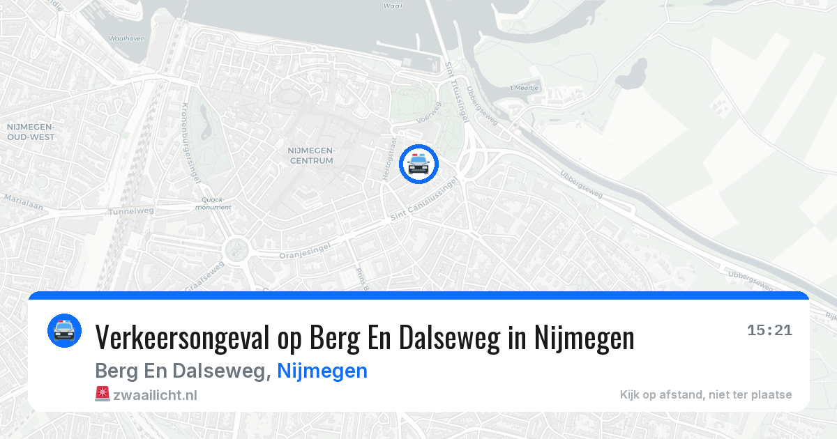 Verkeersongeval op Berg En Dalseweg in Nijmegen — 4 apr 2026