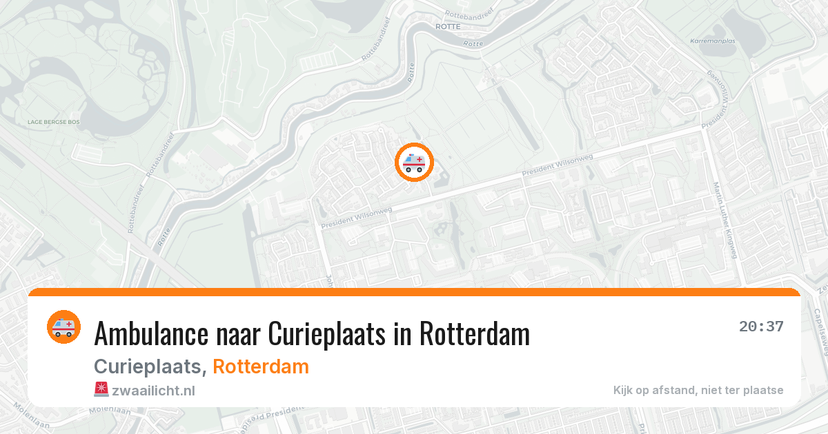 Ambulance naar Curieplaats in Rotterdam — 22 mei 2026