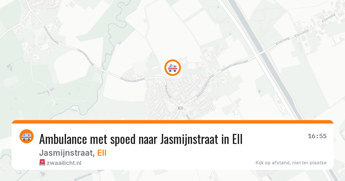 Ambulance met spoed naar Jasmijnstraat in Ell — 2 jul 2026