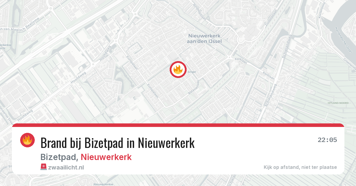 Brand bij Bizetpad in Nieuwerkerk — 27 jun 2026