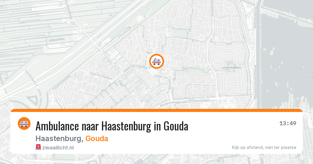 Ambulance naar Haastenburg in Gouda — 30 jul 2026