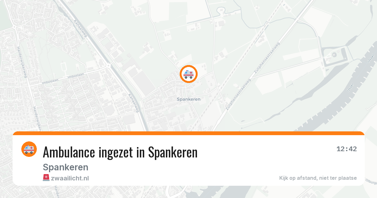 Ambulance ingezet in Spankeren — 18 mrt 2026