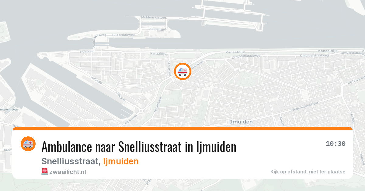 Ambulance naar Snelliusstraat in Ijmuiden — 14 jun 2026
