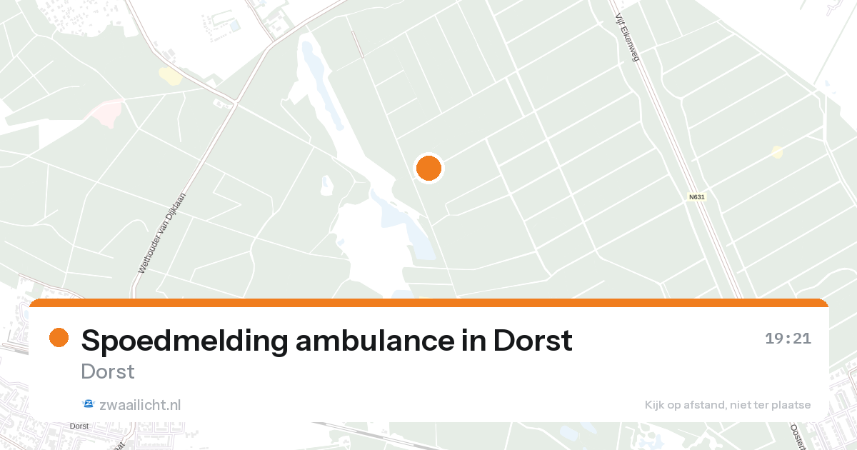 Spoedmelding ambulance in Dorst — 19 aug 2026