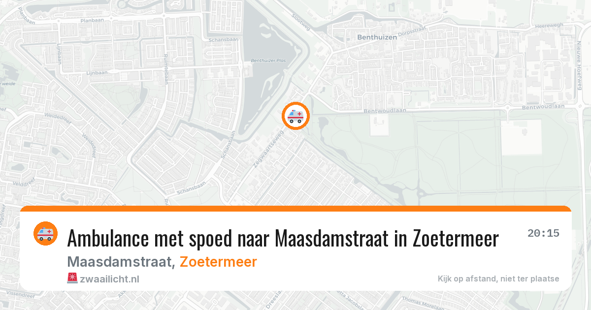 Ambulance met spoed naar Maasdamstraat in Zoetermeer — 12 feb 2026