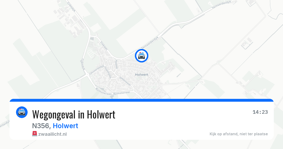 Wegongeval in Holwert — 16 jun 2026