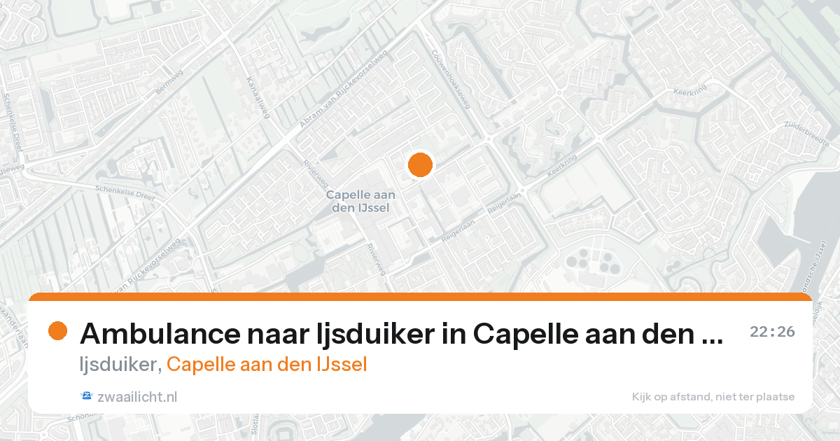 Ambulance naar Ijsduiker in Capelle aan den IJssel — 1 jul 2026