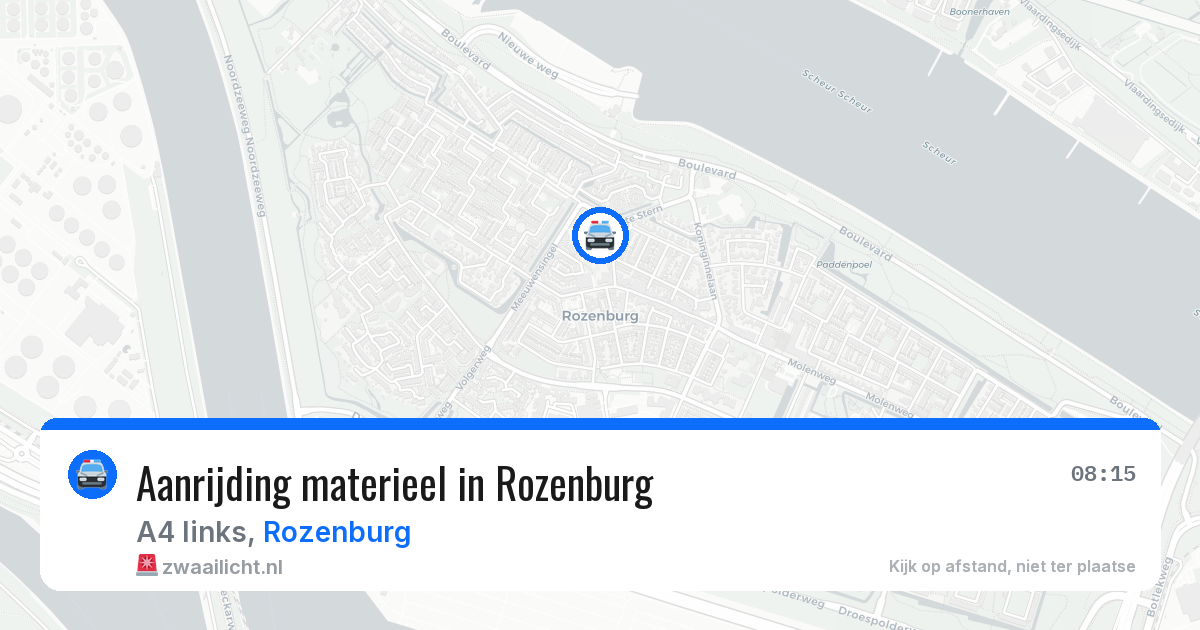 Aanrijding materieel in Rozenburg — 12 mei 2026