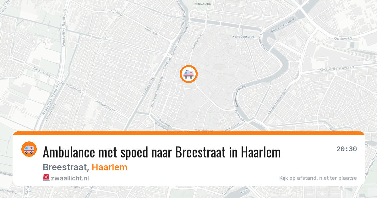 Ambulance met spoed naar Breestraat in Haarlem — 28 apr 2026