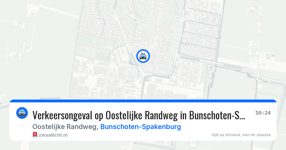 Verkeersongeval op Oostelijke Randweg in Bunschoten-Spakenburg — 17 jan 2026
