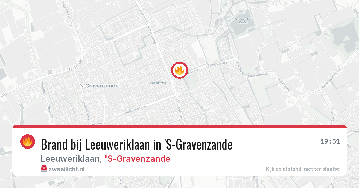 Brand bij Leeuweriklaan in 'S-Gravenzande — 6 apr 2026