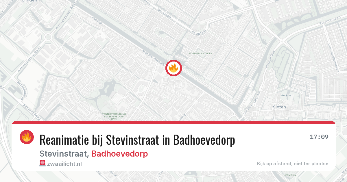 Reanimatie bij Stevinstraat in Badhoevedorp — 10 jun 2026