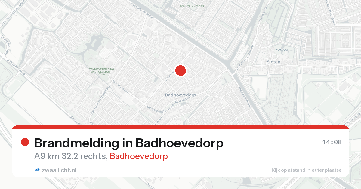 Brandmelding in Badhoevedorp — 31 jan 2026