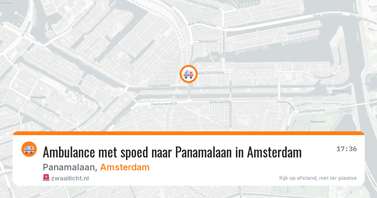 Ambulance met spoed naar Panamalaan in Amsterdam — 31 jul 2026