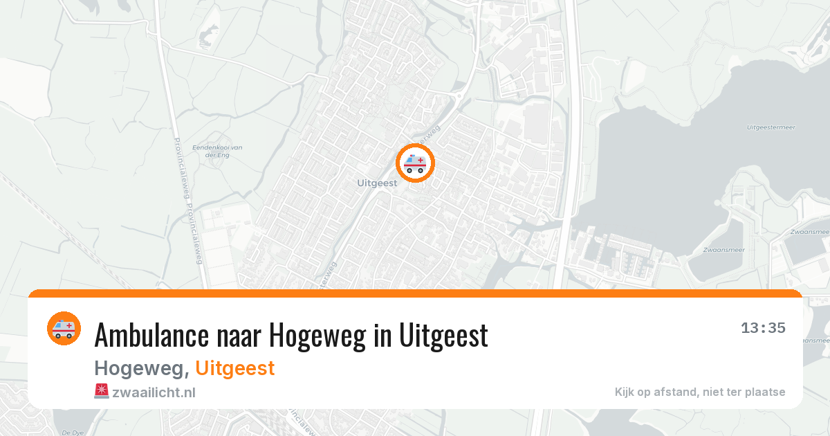 Ambulance naar Hogeweg in Uitgeest — 6 apr 2026