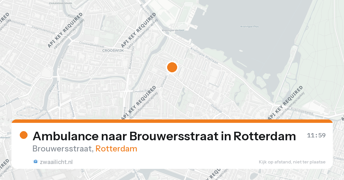 Ambulance naar Brouwersstraat in Rotterdam — 26 aug 2026