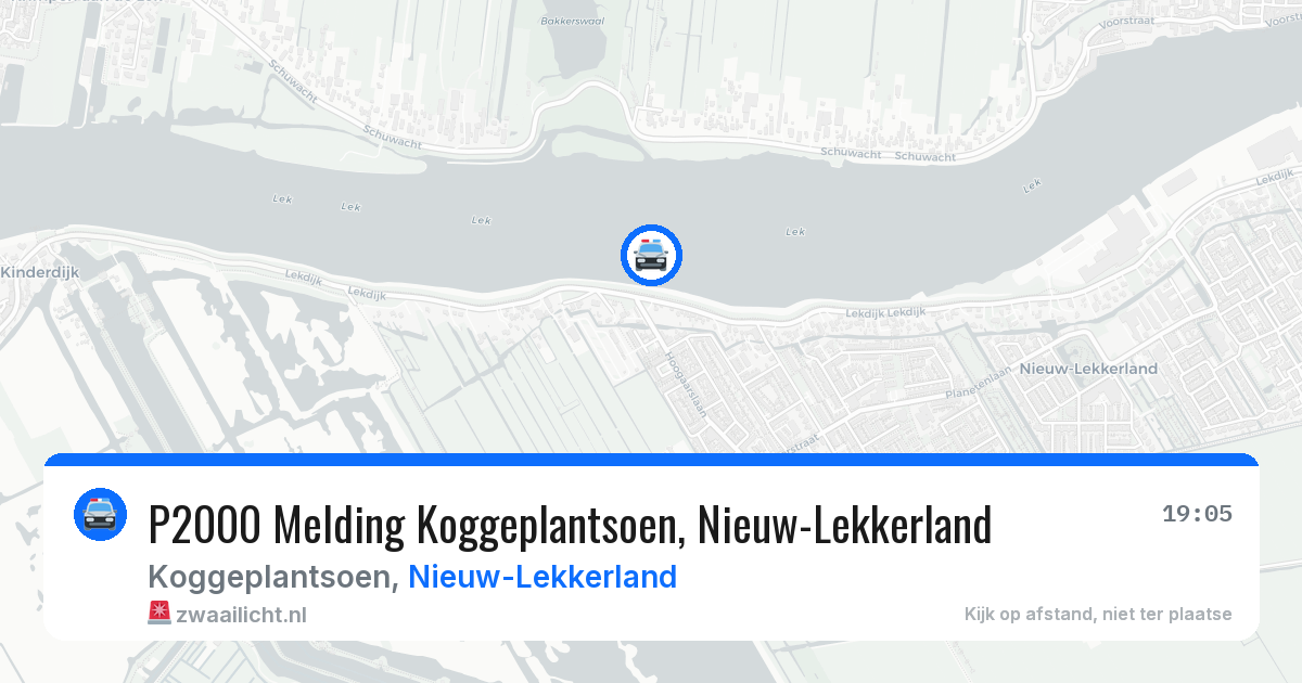 P2000 Melding Koggeplantsoen, Nieuw-Lekkerland — 10 jun 2026