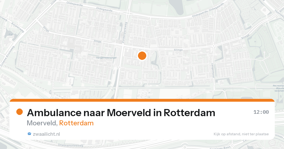 Ambulance naar Moerveld in Rotterdam — 15 jul 2026