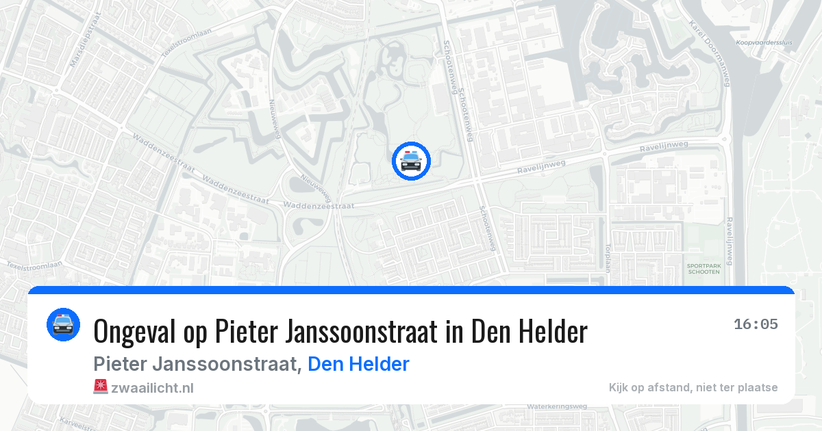 Ongeval op Pieter Janssoonstraat in Den Helder — 28 mei 2026