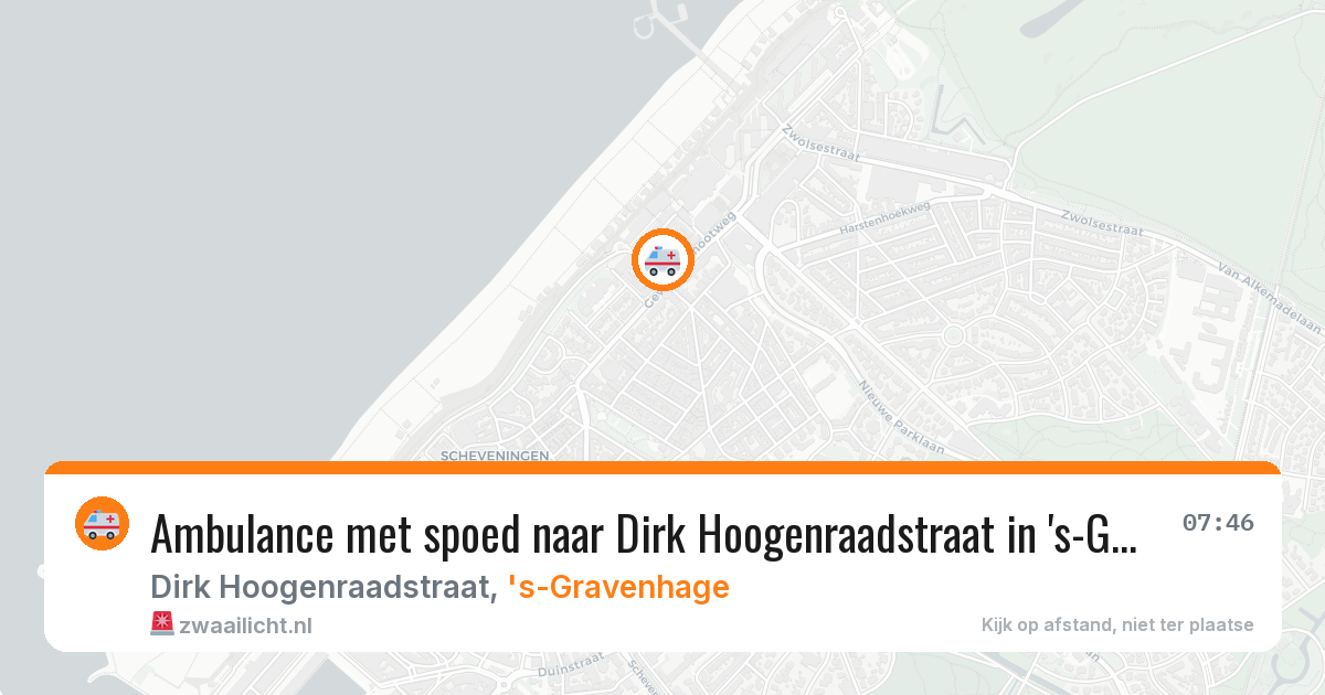 Ambulance met spoed naar Dirk Hoogenraadstraat in 's-Gravenhage — 30 jan 2026