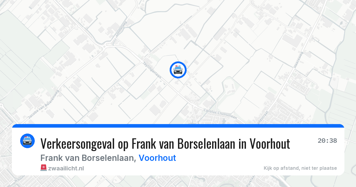 Verkeersongeval op Frank van Borselenlaan in Voorhout — 24 mei 2026