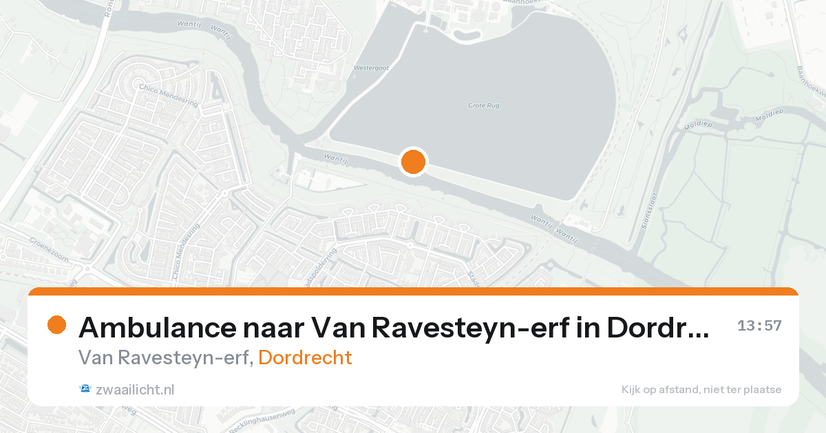 Ambulance naar Van Ravesteyn-erf in Dordrecht — 23 aug 2026
