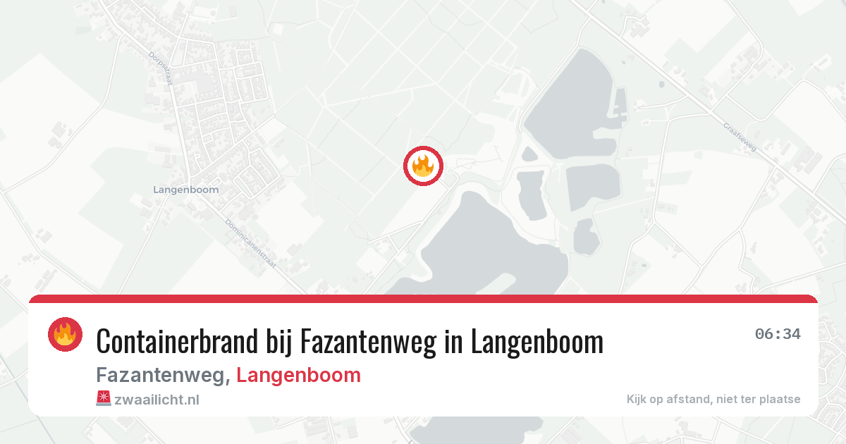Containerbrand bij Fazantenweg in Langenboom — 29 apr 2026