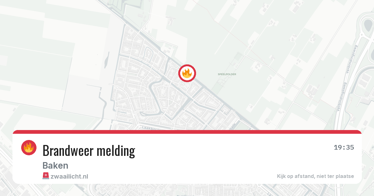 Brandweer melding — 25 apr 2026
