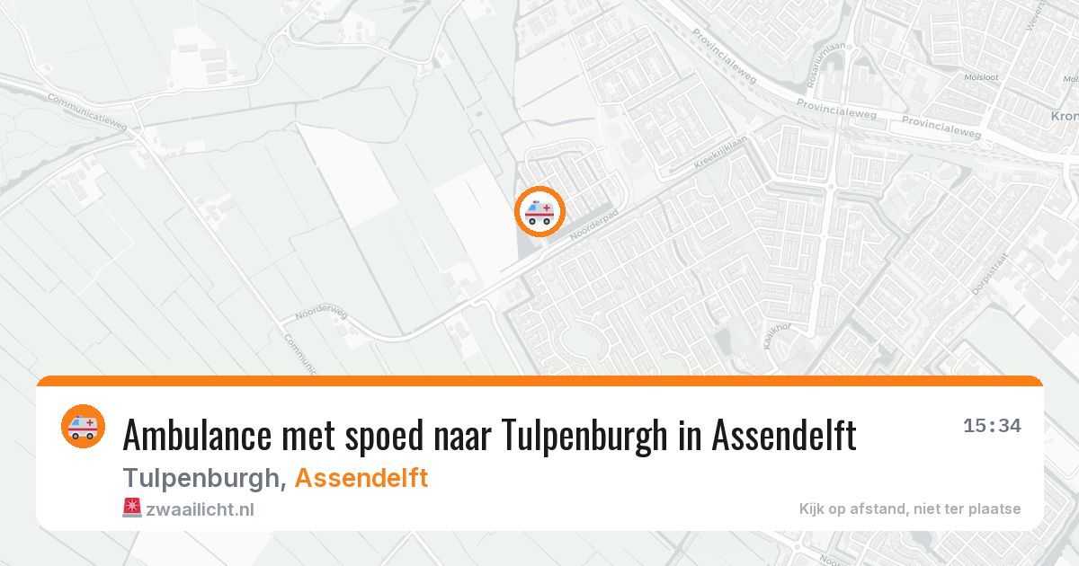 Ambulance met spoed naar Tulpenburgh in Assendelft — 3 feb 2026