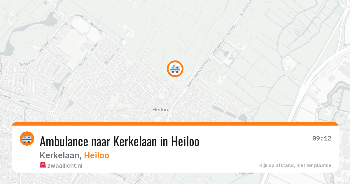 Ambulance naar Kerkelaan in Heiloo — 26 jun 2026