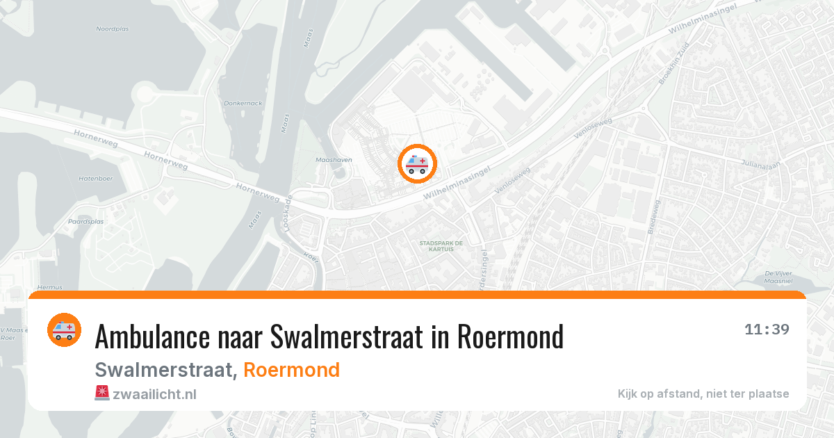 Ambulance naar Swalmerstraat in Roermond — 21 jul 2026