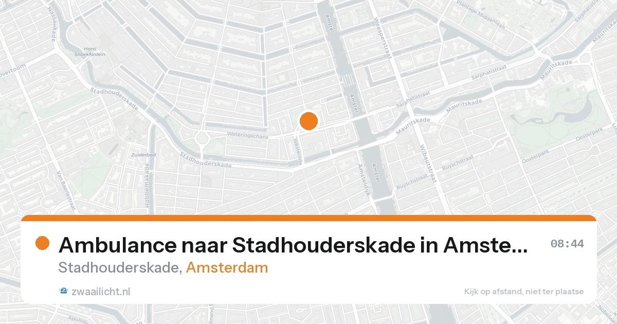 Ambulance naar Stadhouderskade in Amsterdam — 28 mei 2026