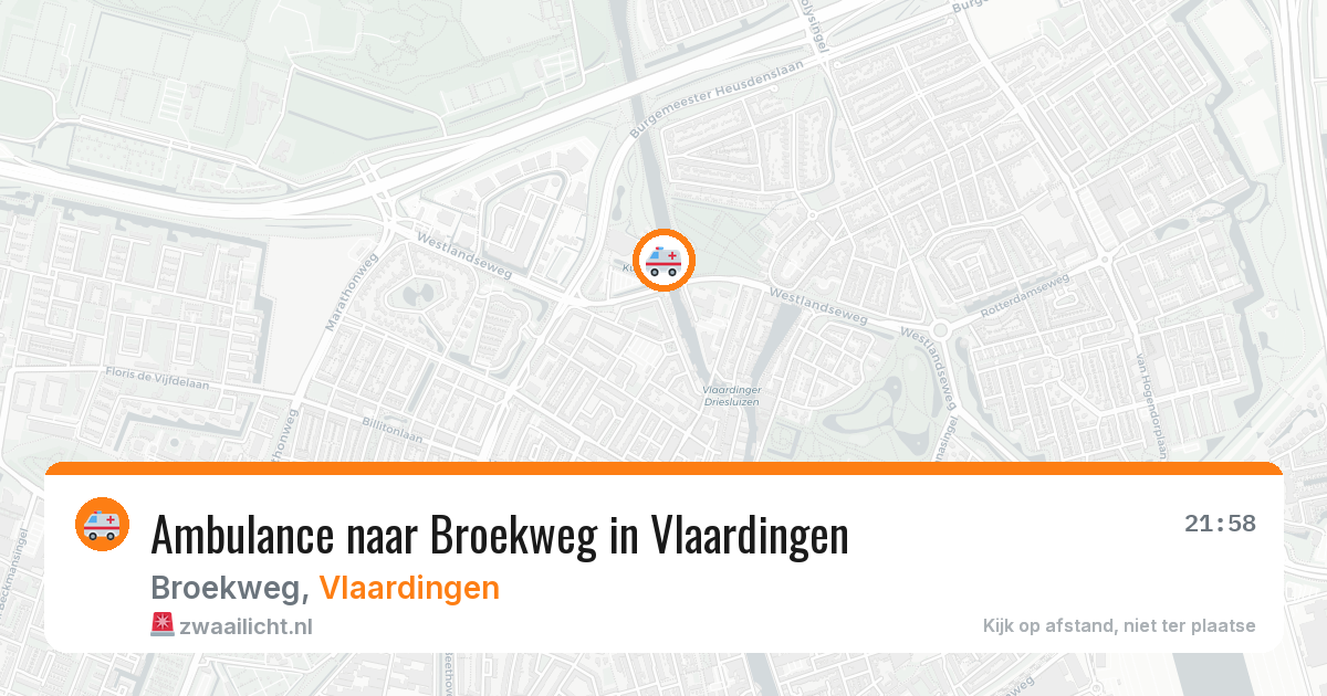 Ambulance naar Broekweg in Vlaardingen — 24 jun 2026
