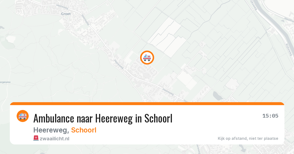 Ambulance naar Heereweg in Schoorl — 11 mei 2026