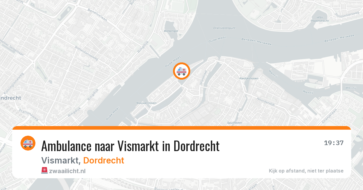 Ambulance naar Vismarkt in Dordrecht — 26 jun 2026