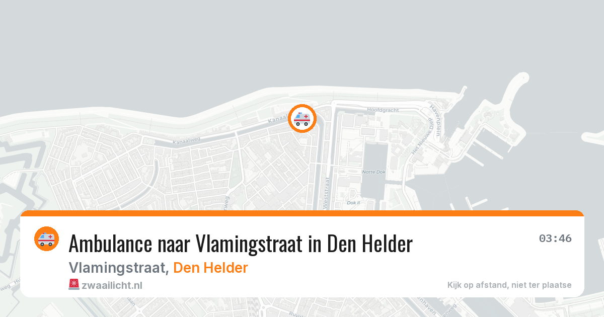 Ambulance naar Vlamingstraat in Den Helder — 25 mei 2026