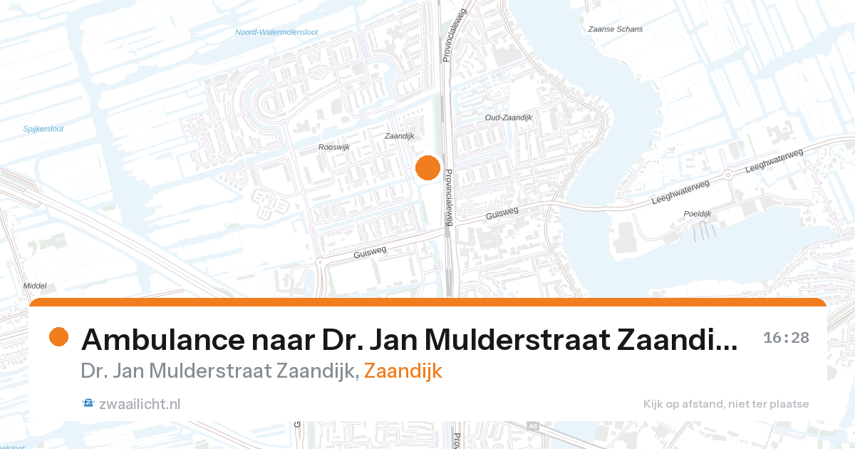 Ambulance naar Dr. Jan Mulderstraat Zaandijk in Zaandijk — 11 jun 2026