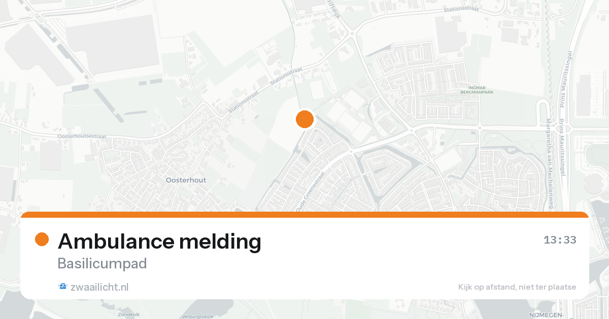 Ambulance melding — 10 mei 2026
